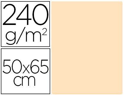 Cartulina Liderpapel 50X65 cm 240G/M2 Crema Paquete de 25 Unidades