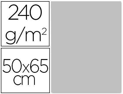 Cartulina Liderpapel 50X65 cm 240G/M2 Gris Paquete de 25 Unidades