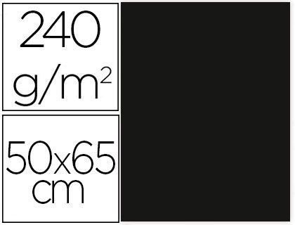 Cartulina Liderpapel 50X65 cm 240G/M2 Negro Paquete de 25 Unidades