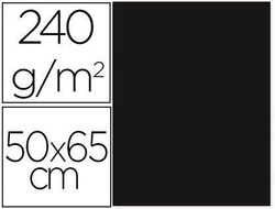 Cartulina Liderpapel 50X65 cm 240G/M2 Negro Paquete de 25 Unidades