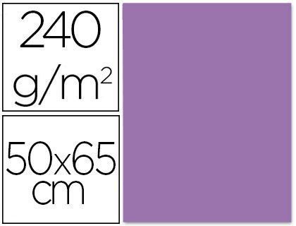 Cartulina Liderpapel 50X65 cm 240G/M2 Purpura Paquete de 25 Unidades
