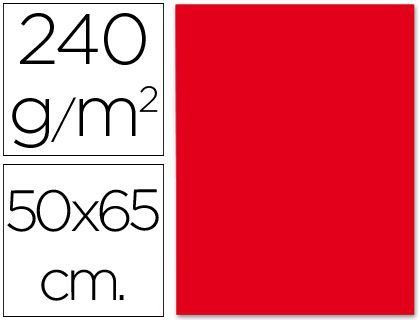 Cartulina Liderpapel 50X65 cm 240G/M2 Rojo