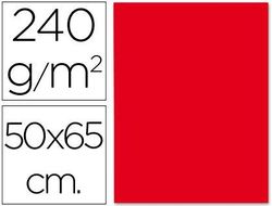 Cartulina Liderpapel 50X65 cm 240G/M2 Rojo