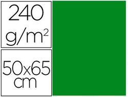 Cartulina Liderpapel 50X65 cm 240G/M2 Verde Navidad Paquete de 25 Unidades