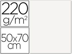 Cartulina lisa/rugosa 2 texturas 50x70 cm 220g/m2 blanco