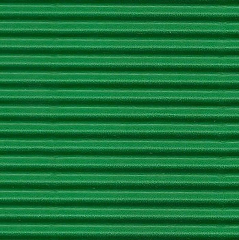 Cartulina ondulada 50 x 65 cm, verde medio