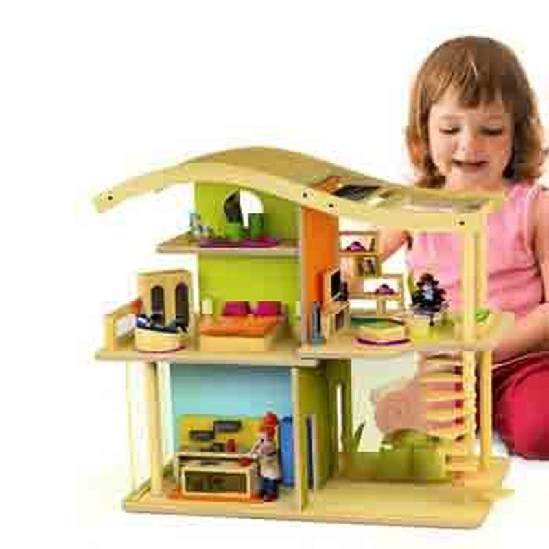 Casa de  muñecas de bambu