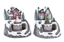 Casa Led Movimiento Musical Navidad