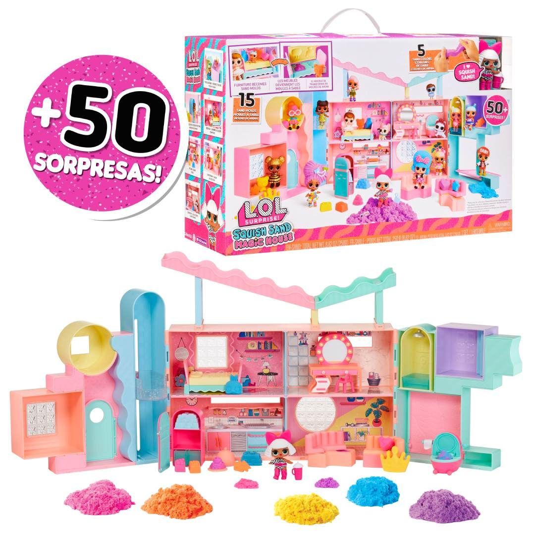 *CASA MUÑECAS SQUISH SAND C/MUÑECA L.O.L