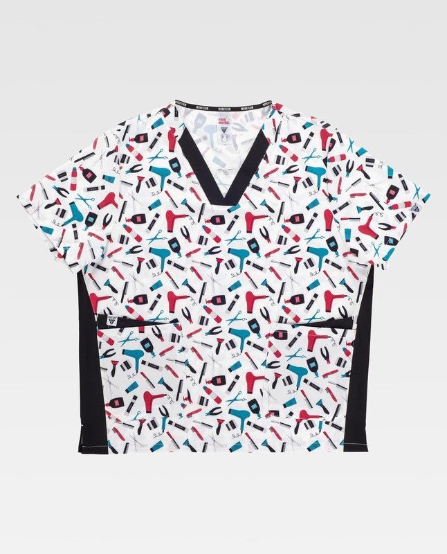 Casaca de color Estampado+Negro