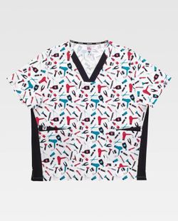 Casaca de color Estampado+Negro