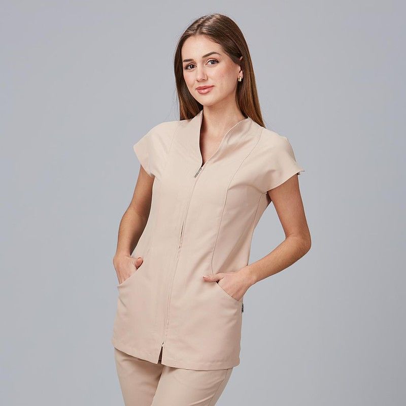 Casaca mujer Corcega blanco o arena