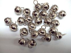 Cascabel 11 mm. plateados, bolsa 25 uds.