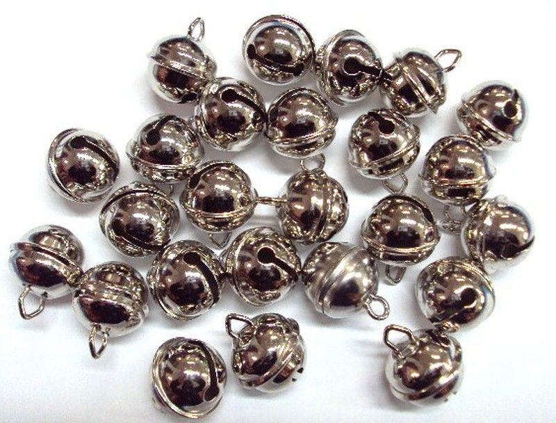 Cascabel 19 mm. plateados, bolsa 25 und. - UE