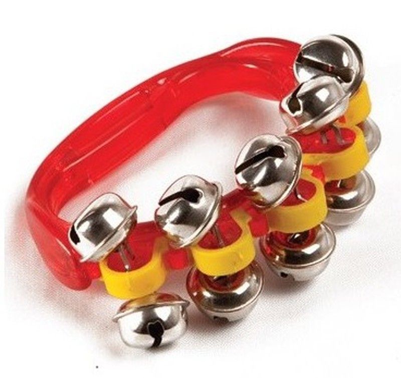 Cascabeles de mano con mango de plástico