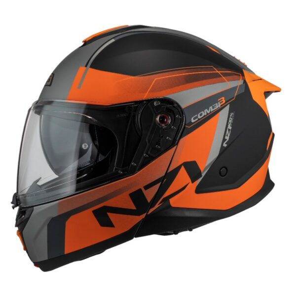 Casco Abatible NZI Combi 3 Duo Daily Black & Orange & Antracite Matt