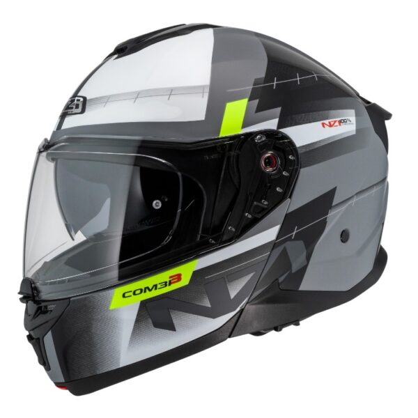 Casco Abatible NZI Combi 3 Duo Metric Nardo Grey & White Matt