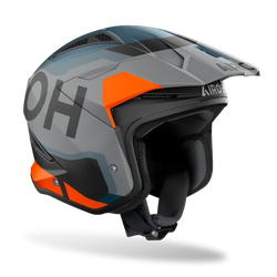 Casco Airoh Trial TRR II Jupiter Gris/Naranja Mate