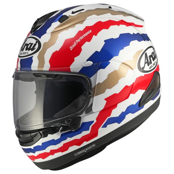 Casco Arai RX-7V EVO Doohan Jubilee Rstyl - Réplica | Fibra de Vidrio | ECE R22-06 | Racing y Touring | Doble D