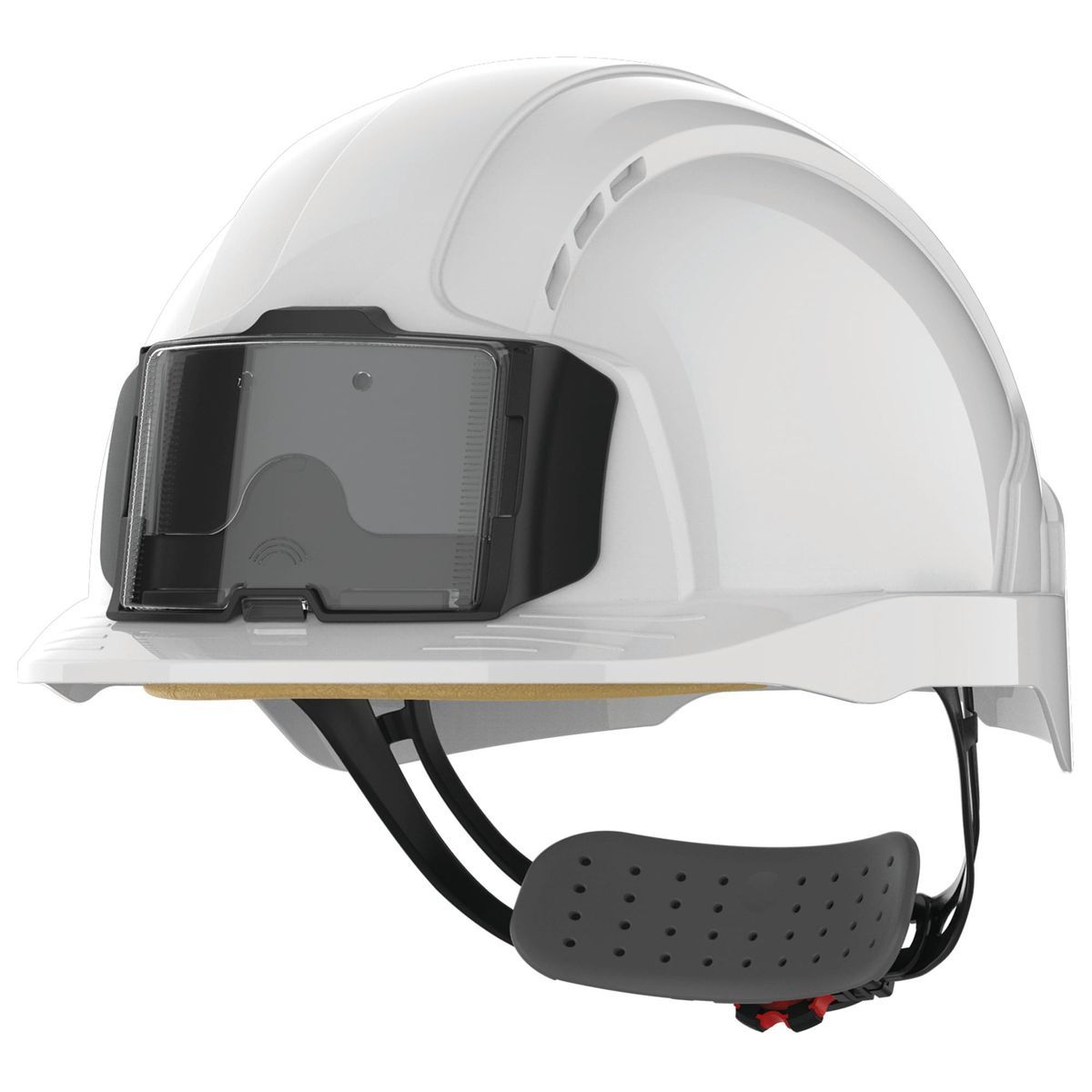 Casco de seguridad EVOLite® con portacredenciales, ventilado, ajuste con rueda