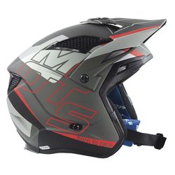 Casco de Trial Mots Jump Up03 Negro/Rojo