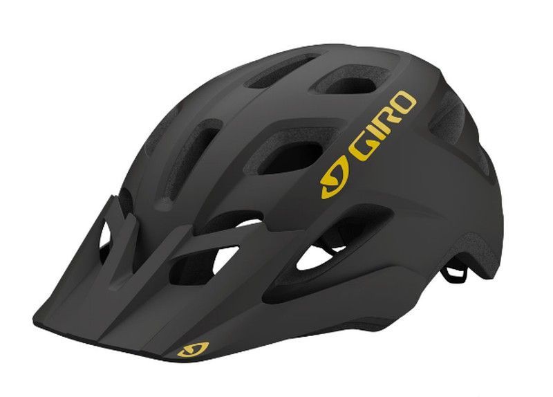Casco giro fixture negro mate/amarillo