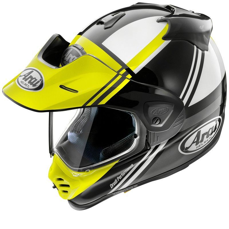 Casco integral ARAI Tour-X5 Cosmic - Amarillo flúor.