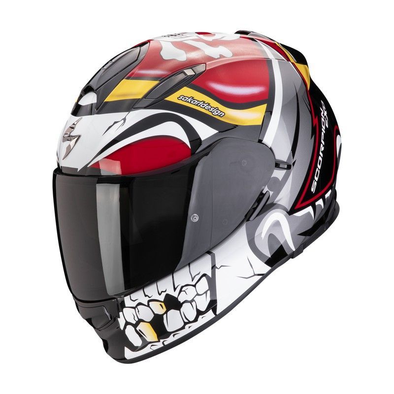 Casco integral Scorpion EXO-491 PIRATE Rojo
