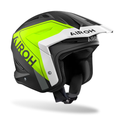 Casco Jet Airoh TRR II HUNT Negro/Amarillo Mate