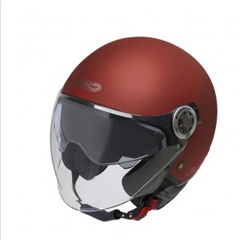 Casco jet Garibaldi G20 Rojo Coral Mate ECE 22.06.
