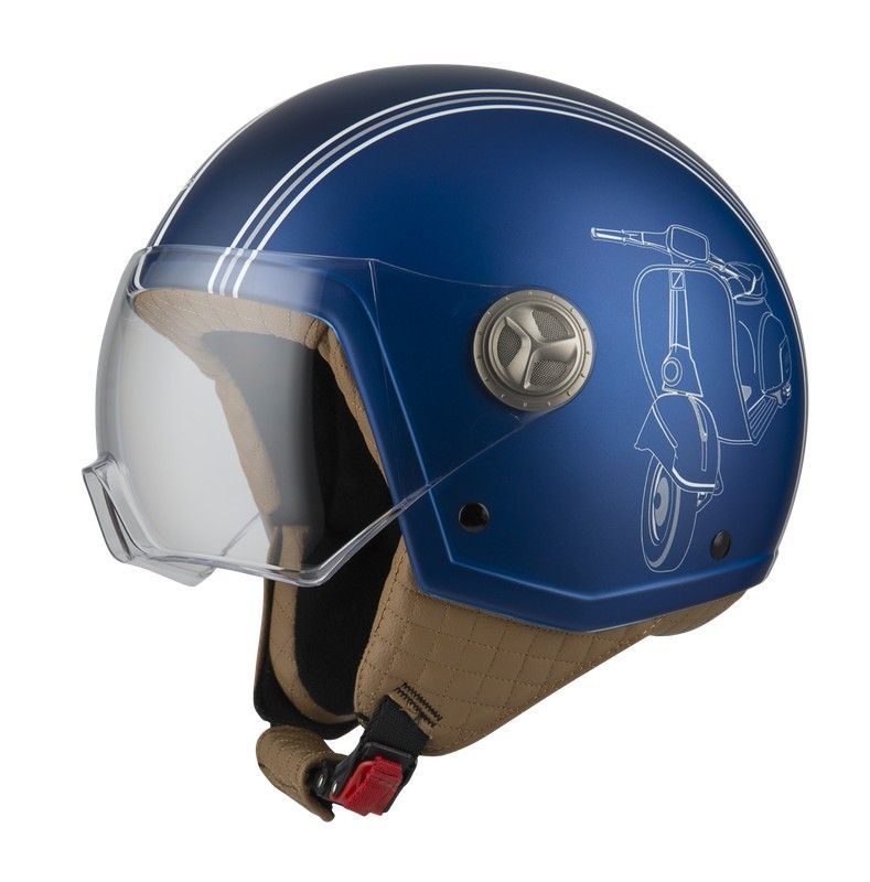 Casco jet nzi zeta 2 sprint blue Matt
