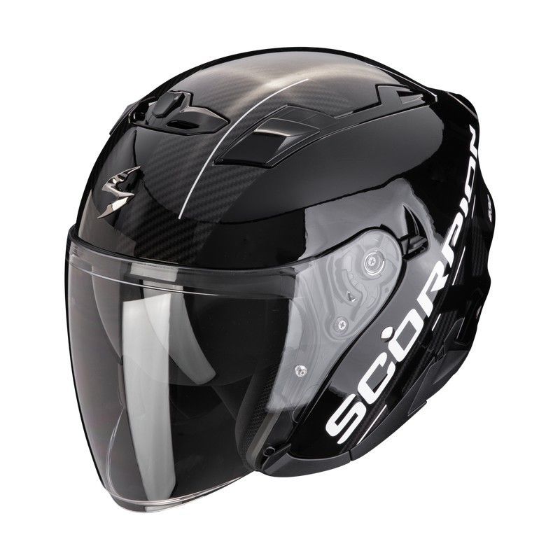 Casco Jet Scorpio EXO-230 QR Negro-Plata ECE 22.06.