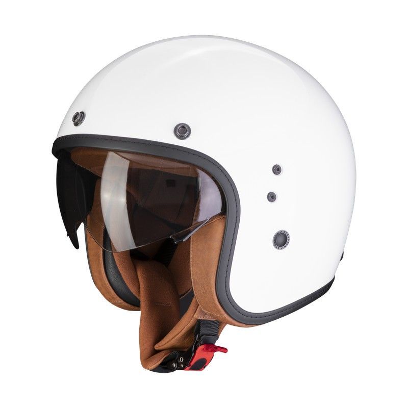 Casco jet Scorpion Belfast EVO Luxe Blanco