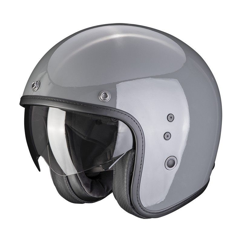 Casco jet Scorpion Belfast EVO solid Cement Grey brillo