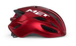 Casco Met rivale rojo o negro