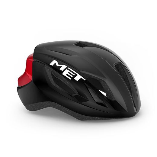 CASCO MET STRALE NEGRO/ROJO METALICO BRILLO 56-58 Talla M