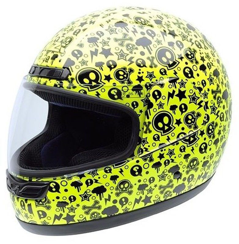 Casco nzi activy junior graphics yellow bones