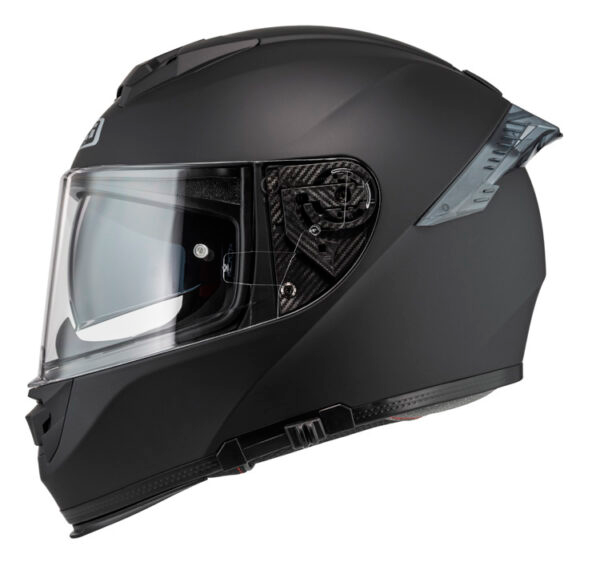 Casco NZI Eurus 4 Stream Duo Matt Black con Spoiler