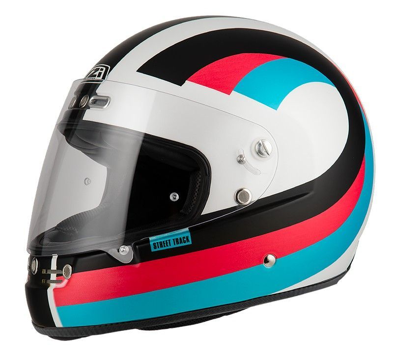Casco nzi street track 4 waves white&black