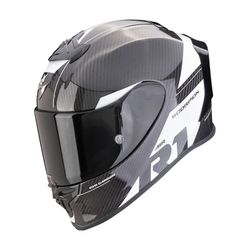 Casco Scorpio EXO-R1 EVO CARBON AIR RALLY Negro-Blanco.