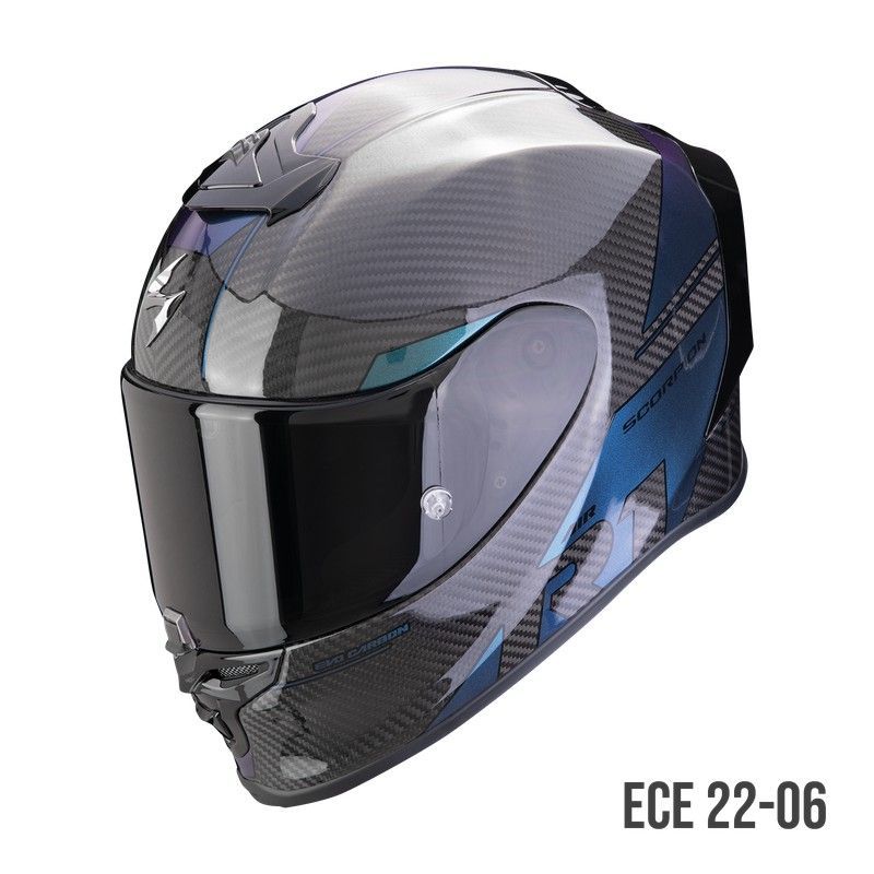 Casco Scorpio EXO-R1 EVO CARBON AIR RALLY Negro-camaleón
