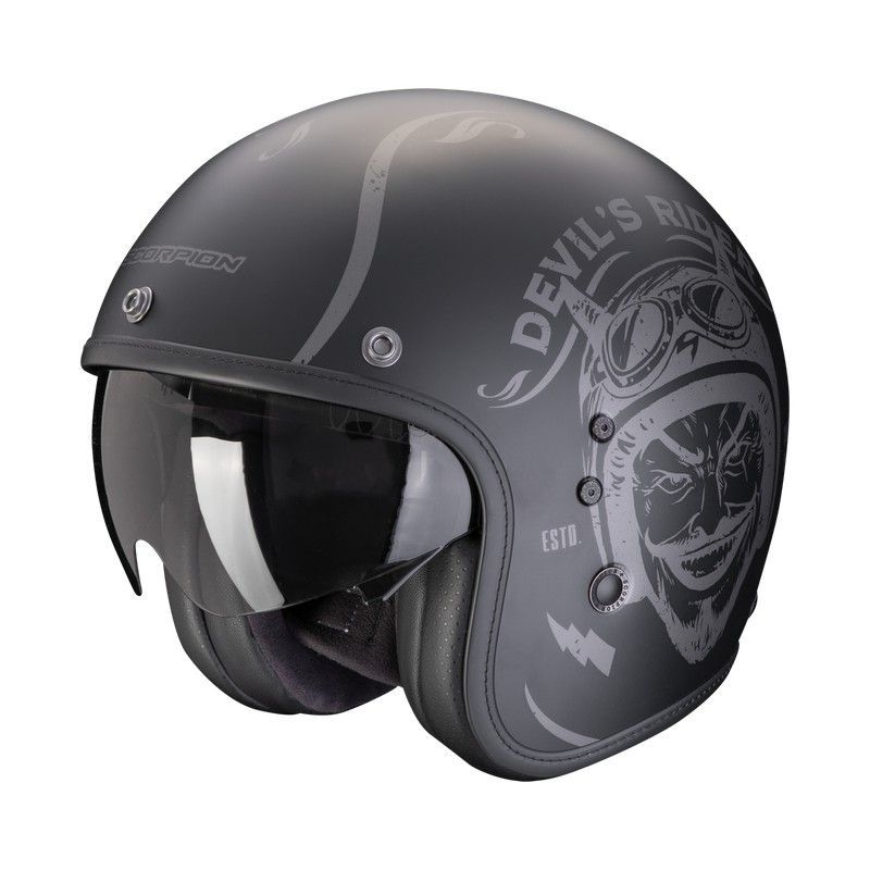 Casco Scorpion BELFAST EVO ROMEO Negro mate-Plata