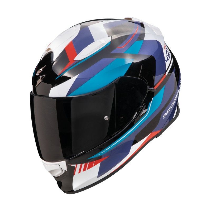 Casco Scorpion EXO-491 ABILIS Negro-Azul-Rojo
