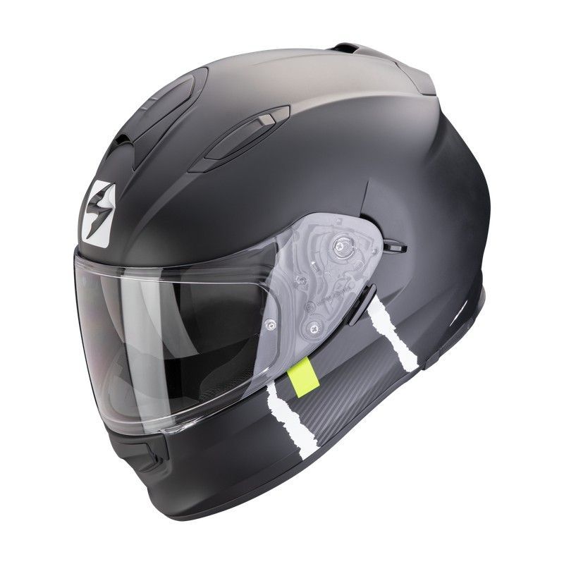 Casco Scorpion EXO-491 CODE Negro mate-Plata
