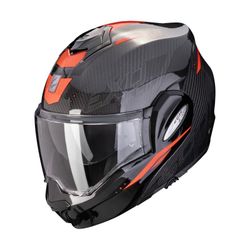 Casco Scorpion EXO-TECH EVO CARBON ROVER Negro-Rojo