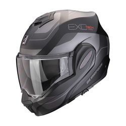 Casco Scorpion EXO-TECH EVO PRO COMMUTA Negro mate-Plata.