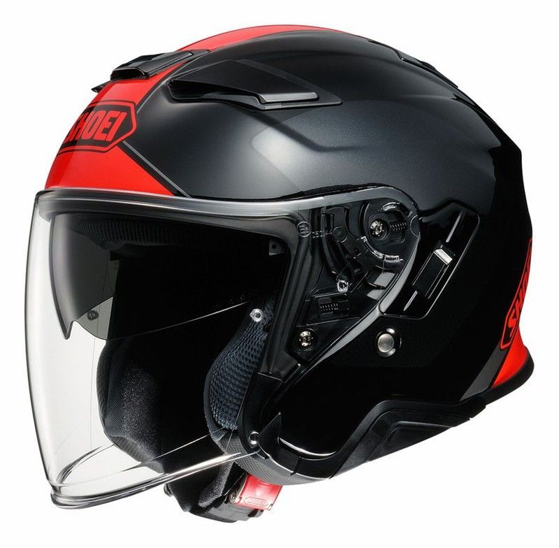 Casco shoei j cruiser 2 adagio tc1 negro rojo TALLA S