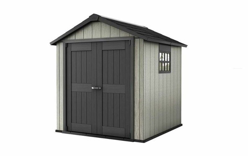 Caseta de Resina KETER  OAKLAND 757  - 224432 - 229 x 223.5 x 242 cm !!GARANTIA KETER 10 AÑOS!! ¡¡¡ULTIMAS UNIDADES,CONSULTAR!!!