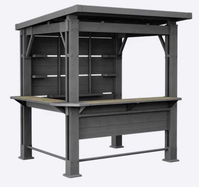 Caseta de resina MUEBLE BAR KETER BAR GAZEBO - 261948 - ¡¡10 AÑOS DE GARANTIA!!