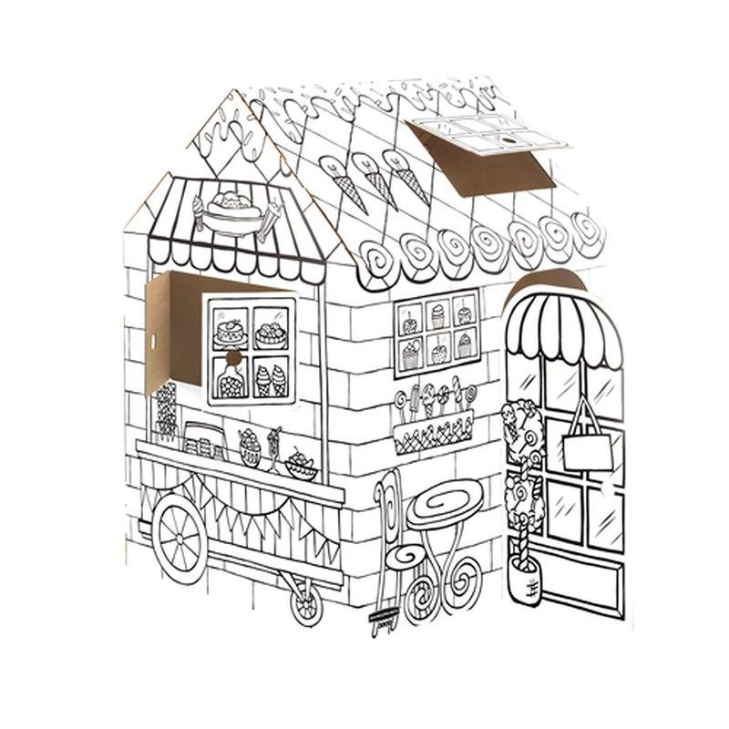 Casita Bankers Box Pastelería